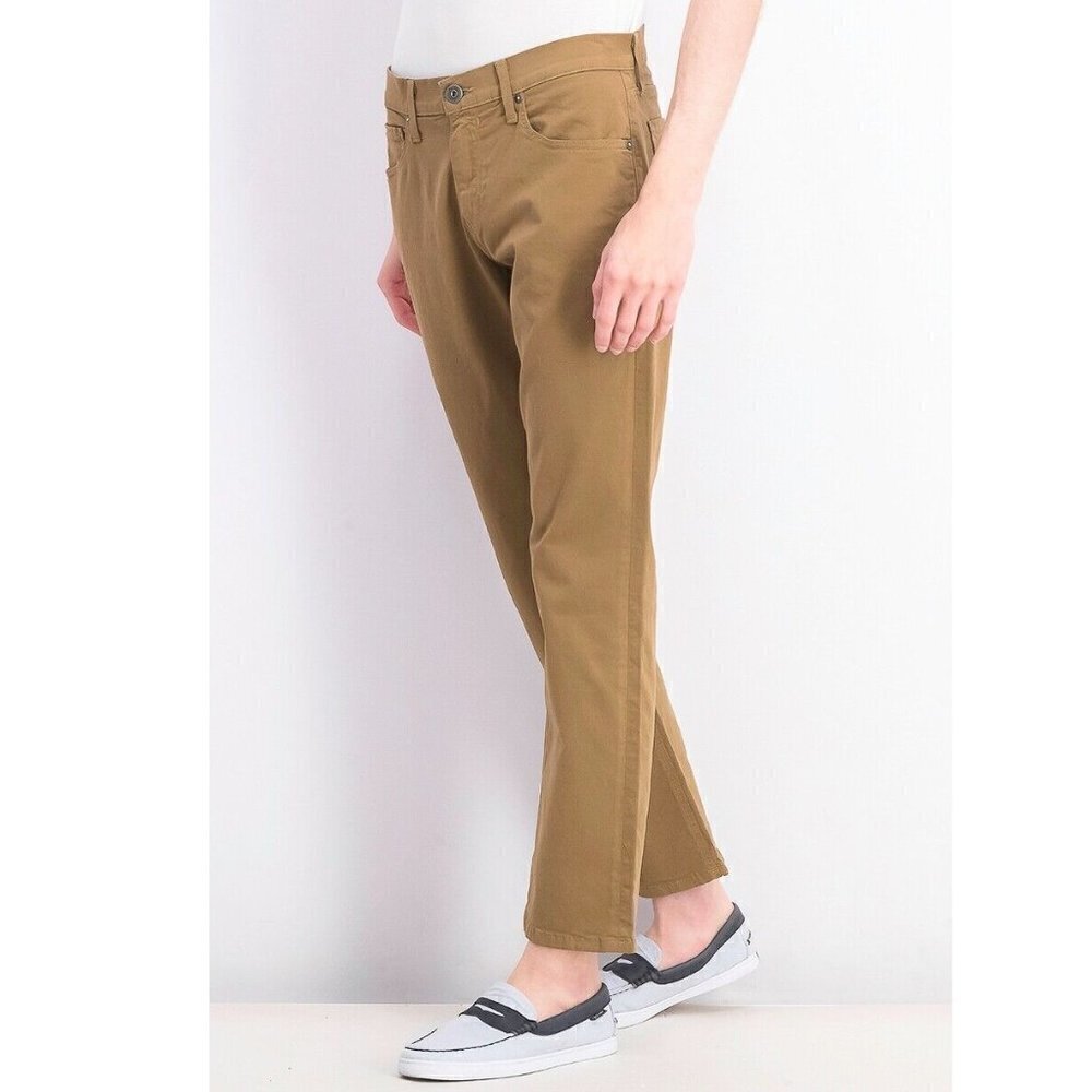 Paige Men's Jeans Straight Normandie Japanese Twill Hazel Wood Brown 28 x 30 NWT